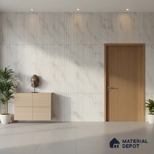 Punch Wall Tile TL 06269 Zenith Carolina Elegance 4 ft x 2 ft Vitrified Punch Finish - 9 mm (Random Design 4) | Suitable for Living Room, Bedroom, Bathroom & Kitchen