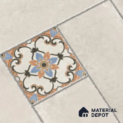 Punch Floor & Wall Tile TL 06270 B Slateon Zamora Ivory 4 ft x 2 ft Vitrified Punch Finish - 9 mm | Suitable for Living Room, Bedroom, Kitchen
