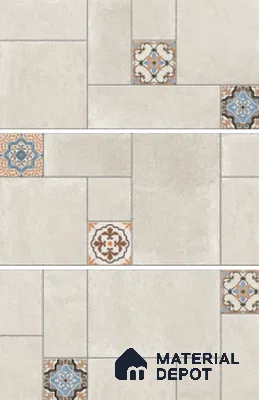 Punch Floor & Wall Tile TL 06270 B Slateon Zamora Ivory 4 ft x 2 ft Vitrified Punch Finish - 9 mm | Suitable for Living Room, Bedroom, Kitchen