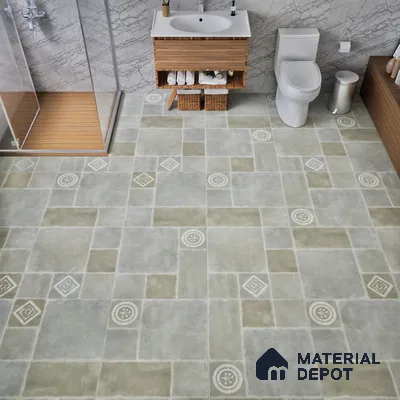 Punch Floor & Wall Tile TL 06270 Slateon Regal Leon 4 ft x 2 ft Vitrified Punch Finish - 9 mm | Suitable for Living Room, Bedroom, Kitchen