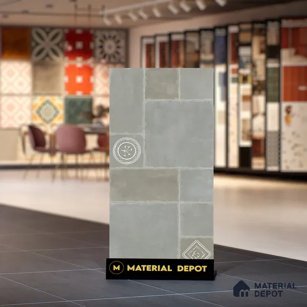 Punch Floor & Wall Tile TL 06270 Slateon Regal Leon 4 ft x 2 ft Vitrified Punch Finish - 9 mm | Suitable for Living Room, Bedroom, Kitchen