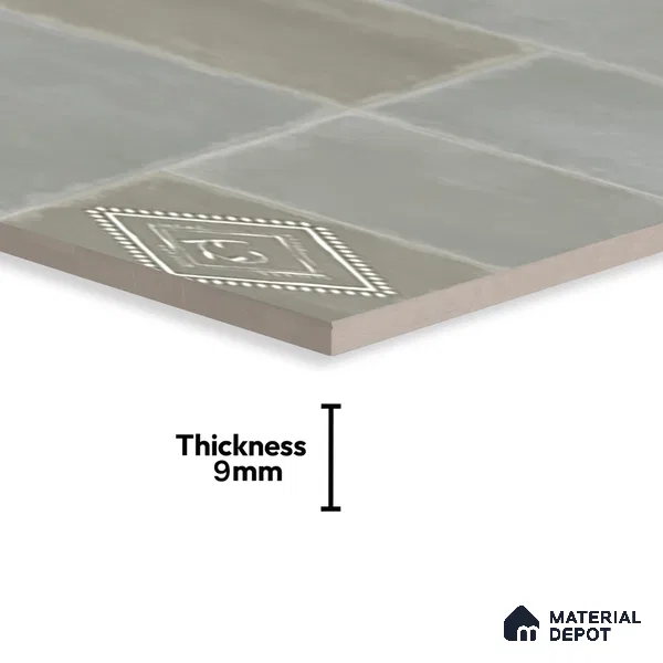 Punch Floor & Wall Tile TL 06270 Slateon Regal Leon 4 ft x 2 ft Vitrified Punch Finish - 9 mm | Suitable for Living Room, Bedroom, Kitchen