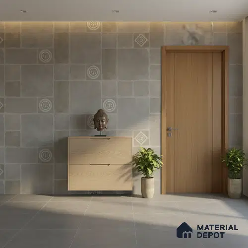 Punch Floor & Wall Tile TL 06270 Slateon Regal Leon 4 ft x 2 ft Vitrified Punch Finish - 9 mm | Suitable for Living Room, Bedroom, Kitchen