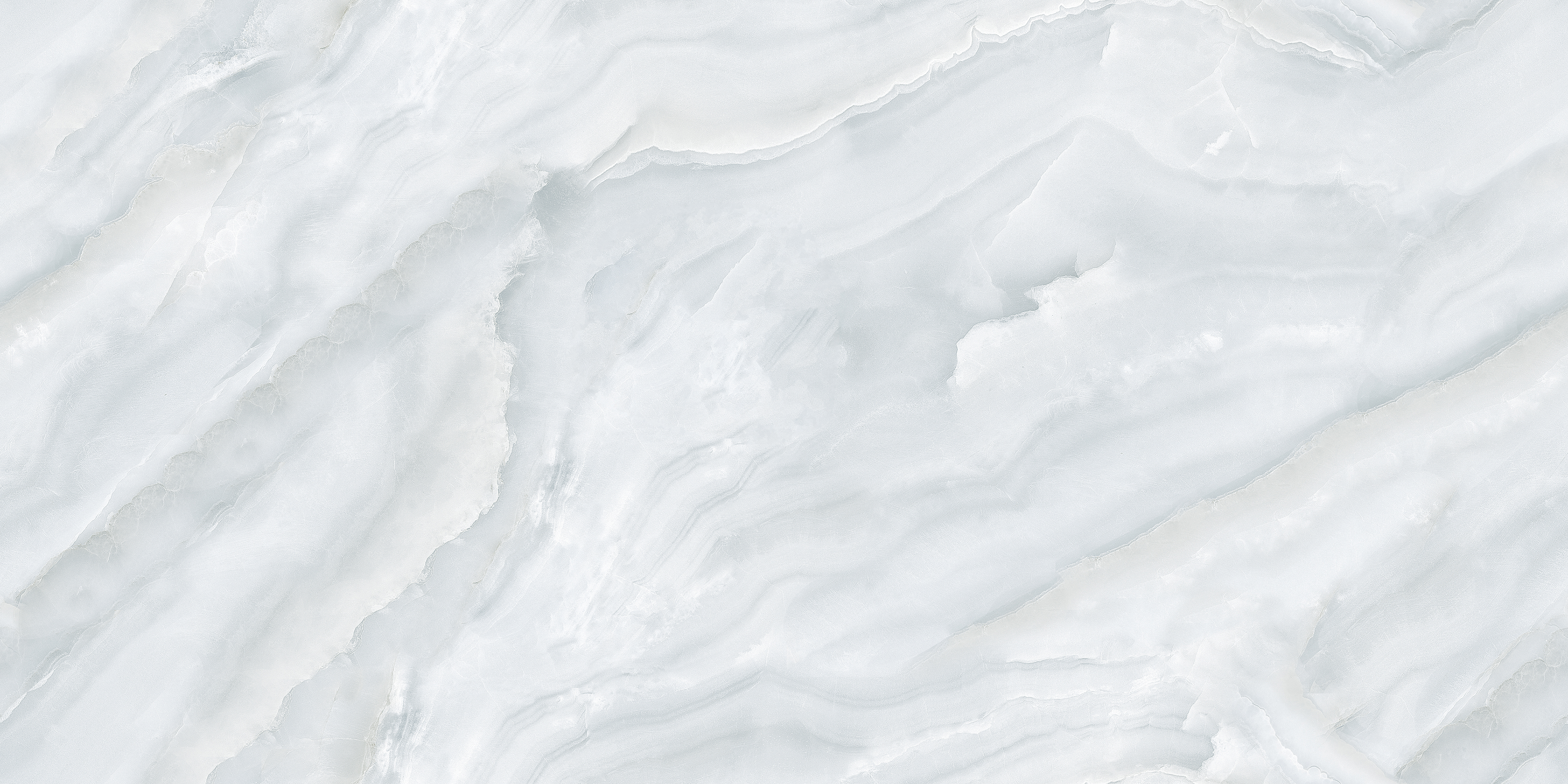Marble Endless Onyx Wall & Floor Tile TL 06273 Cool White 4 ft x 2 ft Matte Finish Vitrified Tile - 9 mm | 4 Random Designs | Suitable For Living Room, Bedroom, Kitchen