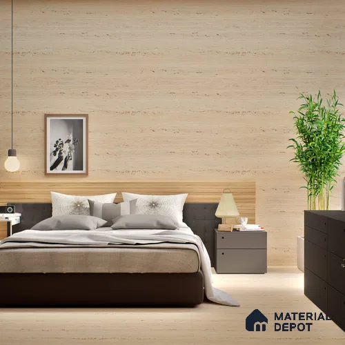 Punch Floor & Wall Tile TL 06274 B Bash Beige Tranquil 4 ft x 2 ft Vitrified Punch Finish - 9 mm (Random Design 3) | Suitable for Living Room, Bedroom, Bathroom & Kitchen