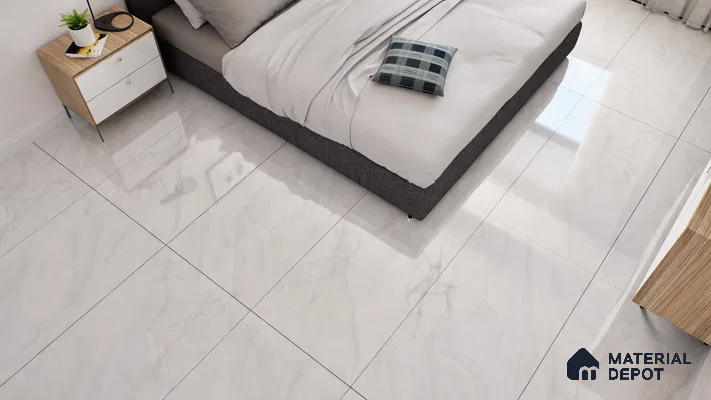 Marble Endless Onyx Wall & Floor Tile TL 06279 Milky White 4 ft x 2 ft Glossy Finish Vitrified Tile - 9 mm | 4 Random Designs | Suitable For Living Room, Bedroom, Dining