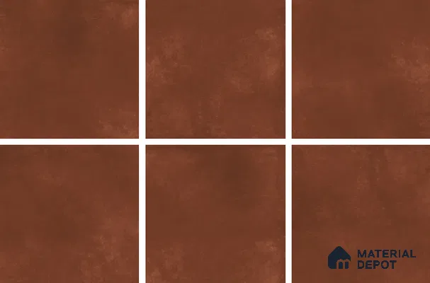 Cement Look Floor Tile TL 06286 F Choco Gem 2 ft x 2 ft Vitrified Matte Finish - 9 mm | (Random 3) | Suitable for Living Room, Bedroom, Bathroom, Kitchen & Balcony