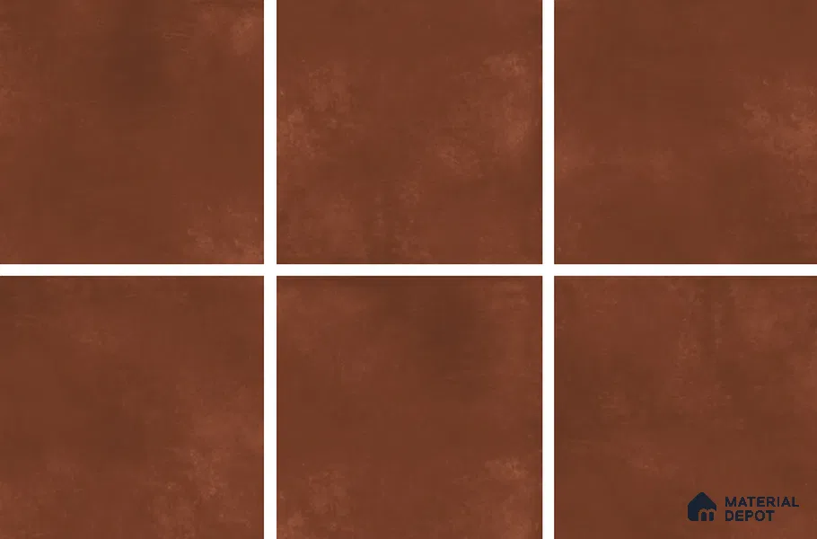 Cement Look Floor Tile TL 06286 F Choco Gem 2 ft x 2 ft Vitrified Matte Finish - 9 mm | (Random 3) | Suitable for Living Room, Bedroom, Bathroom, Kitchen & Balcony