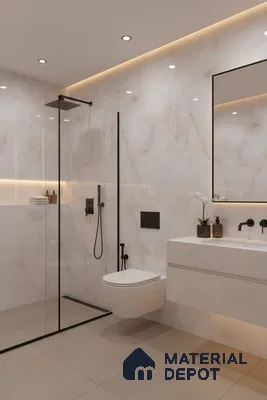 Budget Friendly Marble Wall & Floor Tile Value for Money TL 06289 Onyx Motion 4 ft x 2 ft - Vitrified Glossy Finish -9 mm | Suitable for Living Room, Bedroom & Bathroom (Sample)