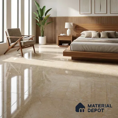 Budget Friendly Marble Wall & Floor Tile Value for Money TL 06293 Cosmic Brown 4 ft x 2 ft - Vitrified Glossy Finish -9 mm | Suitable for Living Room, Bedroom & Bathroom