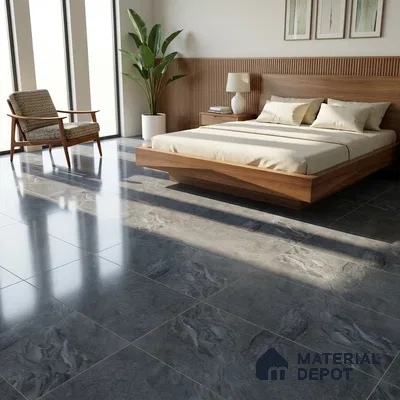 Budget Friendly Marble Wall & Floor Tile Value for Money TL 06307 B Amber Dark 4 ft x 2 ft - Vitrified Glossy Finish -9 mm | Suitable for Living Room, Bedroom & Bathroom