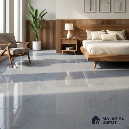 Budget Friendly Marble Wall & Floor Tile Value for Money TL 06307 Amber Light 4 ft x 2 ft - Vitrified Glossy Finish -9 mm | Suitable for Living Room, Bedroom & Bathroom