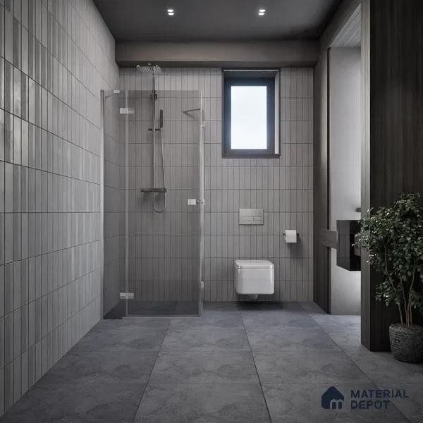 Marble Floor Tile TL 06315 Orio Gris 2 ft x 2 ft Vitrified Matte Finish - 9 mm | Suitable for Living Room, Bedroom, Bathroom