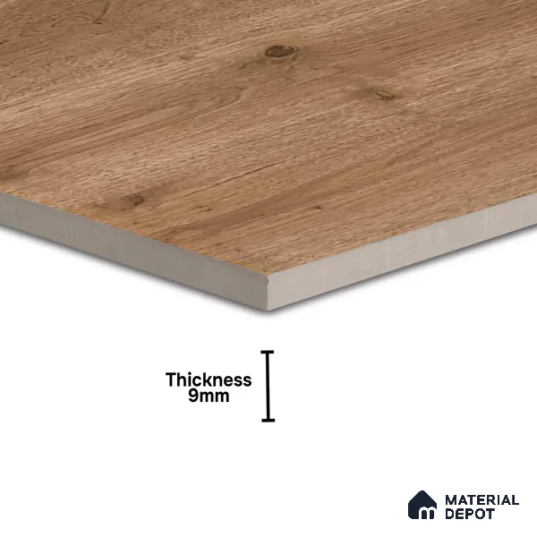 Wood Floor Tile TL 06316 B Ranger Wood 2 ft x 2 ft Vitrified Matte Finish - 9 mm | Suitable for Living Room, Bedroom, Bathroom