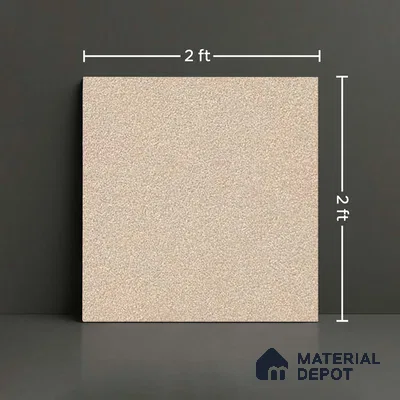Cement Look Parking Floor Tile TL 06317 D  Beigora 2 ft x 2 ft Full Body Vitrified Matte Finish - 16 mm | Suitable for Heavy Duty Parking, Terrace & Balcony