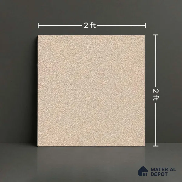 Cement Look Parking Floor Tile TL 06317 D  Beigora 2 ft x 2 ft Full Body Vitrified Matte Finish - 16 mm | Suitable for Heavy Duty Parking, Terrace & Balcony