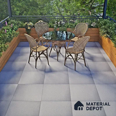 Cement Look Parking Floor Tile TL 06317 F  Lumis 2 ft x 2 ft Full Body Vitrified Matte Finish - 16 mm | Suitable for Heavy Duty Parking, Terrace & Balcony