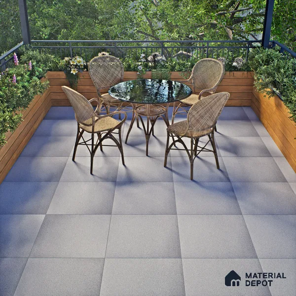Cement Look Parking Floor Tile TL 06317 F  Lumis 2 ft x 2 ft Full Body Vitrified Matte Finish - 16 mm | Suitable for Heavy Duty Parking, Terrace & Balcony