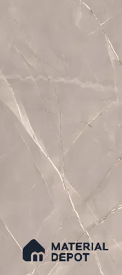 Marble Fior di Bosco Wall & Floor Tile TL 06324 Mushroom Grey 4 ft x 2 ft Matte Finish Vitrified Tile - 9 mm | 4 Random Designs | Suitable For Living Room, Bedroom, Kitchen