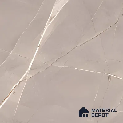 Marble Fior di Bosco Wall & Floor Tile TL 06324 Mushroom Grey 4 ft x 2 ft Matte Finish Vitrified Tile - 9 mm | 4 Random Designs | Suitable For Living Room, Bedroom, Kitchen