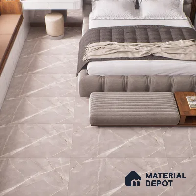High End Glossy Bathroom With Marble Glossy Tiles | Material Depot