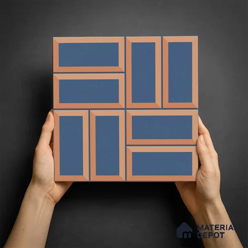 Faux Subway Wall Tile TL 06328 B Sharpstone 12 inch x 12 inch Ceramic Matte Finish - 9.5 mm | Suitable for Accent / Feature Walls, Bathroom, Kitchen Wall & Backsplashes | Please Expect a Slight Variation of Pattern