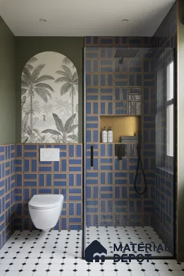 Faux Subway Wall Tile TL 06328 B  Sharpstone 12 inch x 12 inch Ceramic Matte Finish - 9.5 mm | Suitable for Accent / Feature Walls, Bathroom, Kitchen Wall & Backsplashes | Please Expect a Slight Variation of Pattern (Sample)