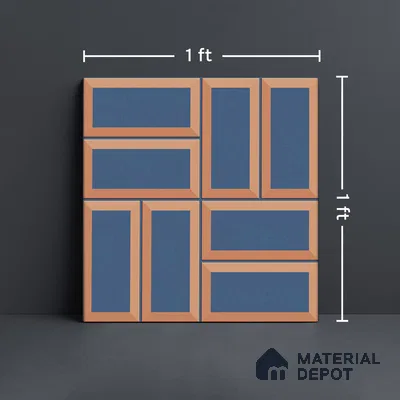 Faux Subway Wall Tile TL 06328 B  Sharpstone 12 inch x 12 inch Ceramic Matte Finish - 9.5 mm | Suitable for Accent / Feature Walls, Bathroom, Kitchen Wall & Backsplashes | Please Expect a Slight Variation of Pattern
