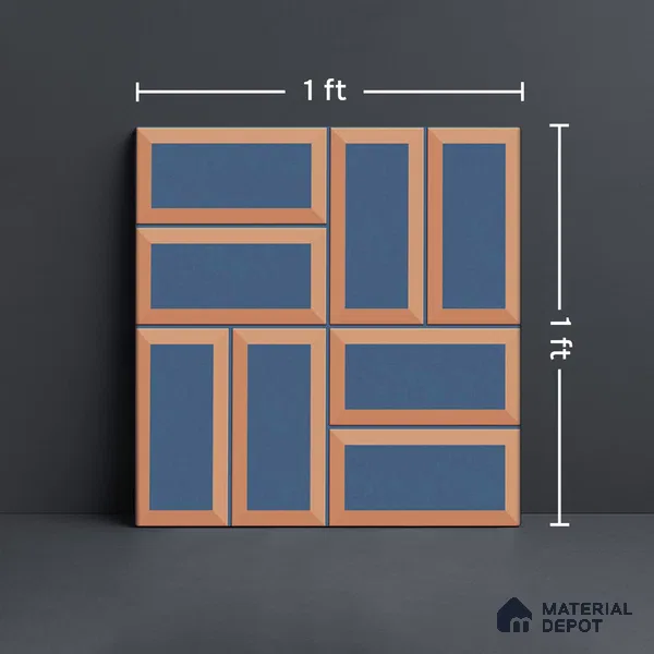 Faux Subway Wall Tile TL 06328 B  Sharpstone 12 inch x 12 inch Ceramic Matte Finish - 9.5 mm | Suitable for Accent / Feature Walls, Bathroom, Kitchen Wall & Backsplashes | Please Expect a Slight Variation of Pattern