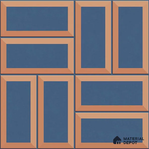Faux Subway Wall Tile TL 06328 B  Sharpstone 12 inch x 12 inch Ceramic Matte Finish - 9.5 mm | Suitable for Accent / Feature Walls, Bathroom, Kitchen Wall & Backsplashes | Please Expect a Slight Variation of Pattern