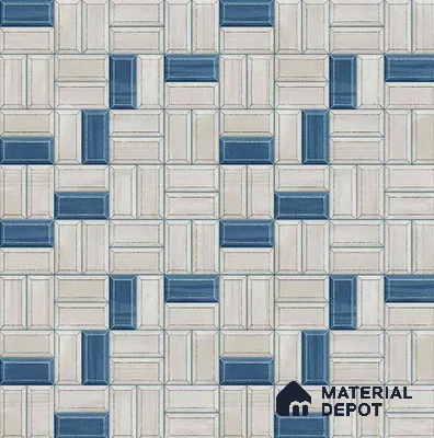 Faux Subway Wall Tile TL 06328  Edge Craft 12 inch x 12 inch Ceramic Matte Finish - 9.5 mm | Suitable for Accent / Feature Walls, Bathroom, Kitchen Wall & Backsplashes | Please Expect a Slight Variation of Pattern
