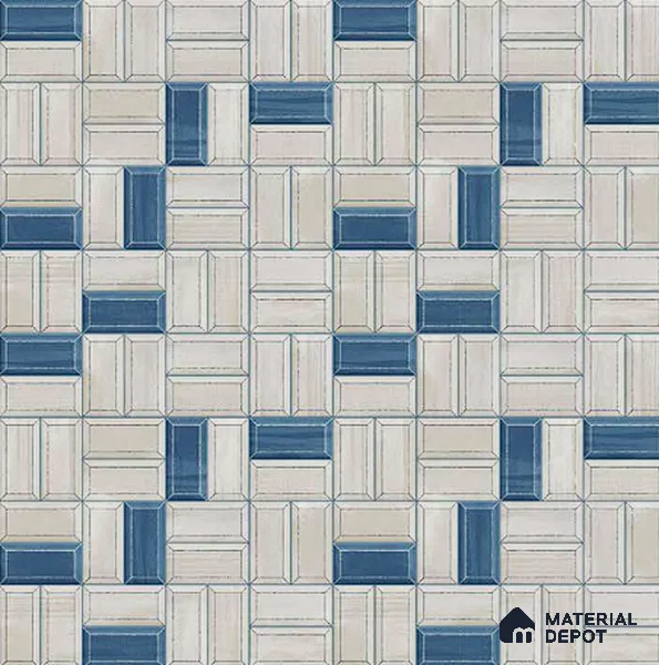 Faux Subway Wall Tile TL 06328  Edge Craft 12 inch x 12 inch Ceramic Matte Finish - 9.5 mm | Suitable for Accent / Feature Walls, Bathroom, Kitchen Wall & Backsplashes | Please Expect a Slight Variation of Pattern