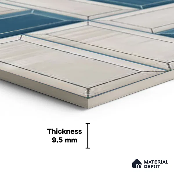 Faux Subway Wall Tile TL 06328  Edge Craft 12 inch x 12 inch Ceramic Matte Finish - 9.5 mm | Suitable for Accent / Feature Walls, Bathroom, Kitchen Wall & Backsplashes | Please Expect a Slight Variation of Pattern