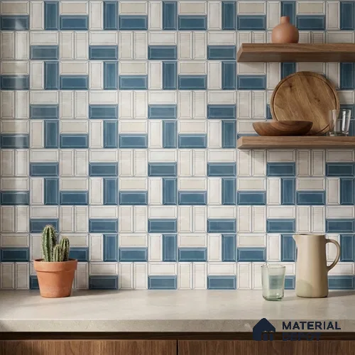 Faux Subway Wall Tile TL 06328  Edge Craft 12 inch x 12 inch Ceramic Matte Finish - 9.5 mm | Suitable for Accent / Feature Walls, Bathroom, Kitchen Wall & Backsplashes | Please Expect a Slight Variation of Pattern