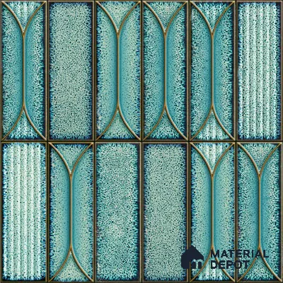 Faux Subway Wall Tile TL 06330  Aqua Drift 12 inch x 12 inch Ceramic Matte Finish - 9.5 mm | Suitable for Accent / Feature Walls, Bathroom, Kitchen Wall & Backsplashes | Please Expect a Slight Variation of Pattern