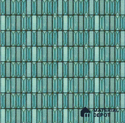 Faux Subway Wall Tile TL 06330  Aqua Drift 12 inch x 12 inch Ceramic Matte Finish - 9.5 mm | Suitable for Accent / Feature Walls, Bathroom, Kitchen Wall & Backsplashes | Please Expect a Slight Variation of Pattern