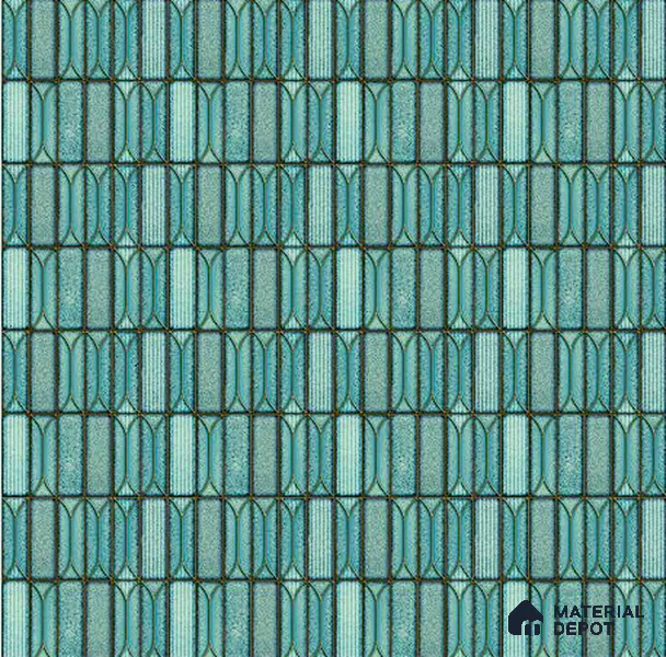 Faux Subway Wall Tile TL 06330  Aqua Drift 12 inch x 12 inch Ceramic Matte Finish - 9.5 mm | Suitable for Accent / Feature Walls, Bathroom, Kitchen Wall & Backsplashes | Please Expect a Slight Variation of Pattern