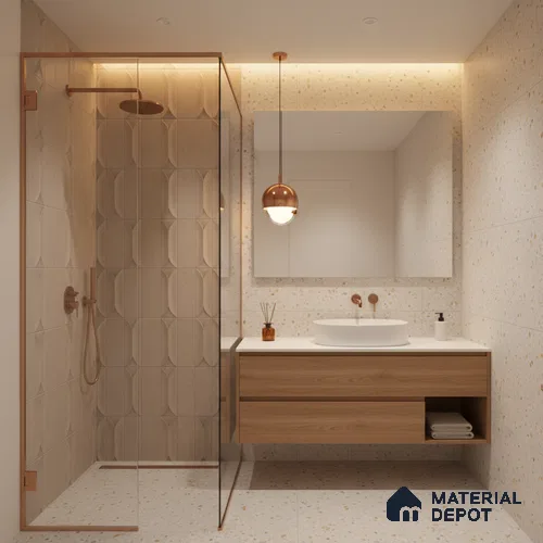 Faux Subway Wall Tile TL 06331  Marine Edge 12 inch x 12 inch Ceramic Matte Finish - 9.5 mm | Suitable for Accent / Feature Walls, Bathroom, Kitchen Wall & Backsplashes | Please Expect a Slight Variation of Pattern