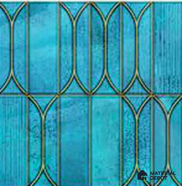 Faux Subway Wall Tile TL 06332 C  Harbor 12 inch x 12 inch Ceramic Glossy Finish - 9.5 mm | Suitable for Accent / Feature Walls, Bathroom, Kitchen Wall & Backsplashes | Please Expect a Slight Variation of Pattern