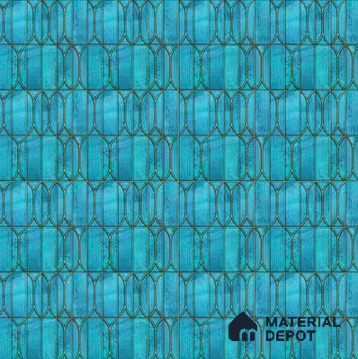 Faux Subway Wall Tile TL 06332 C  Harbor 12 inch x 12 inch Ceramic Glossy Finish - 9.5 mm | Suitable for Accent / Feature Walls, Bathroom, Kitchen Wall & Backsplashes | Please Expect a Slight Variation of Pattern