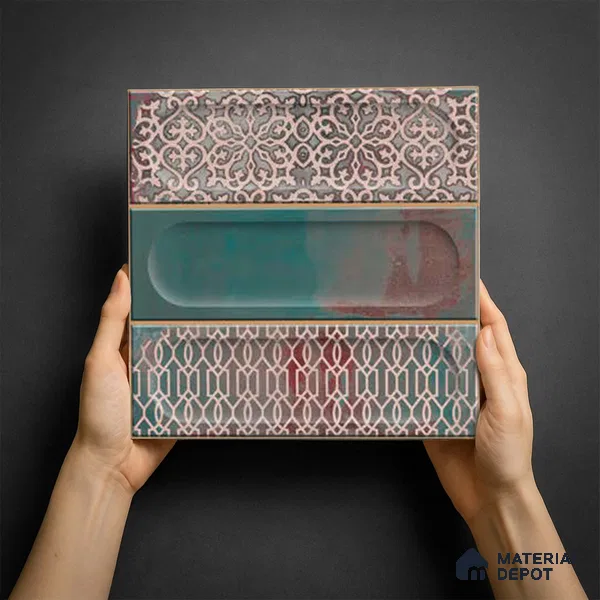 Faux Subway Wall Tile TL 06333 B Ovalite 12 inch x 12 inch Ceramic Matte Finish - 9.5 mm | Suitable for Accent / Feature Walls, Bathroom, Kitchen Wall & Backsplashes | Please Expect a Slight Variation of Pattern