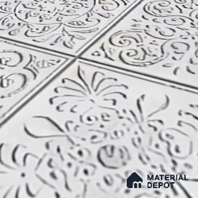 Moroccan Wall Tile TL 06334 B Primora 12 inch x 12 inch Ceramic Matte Finish - 9.5 mm | Suitable for Accent/Feature Walls, Bathroom, Kitchen, Dining Area | Please Expect a Slight Variation of Pattern