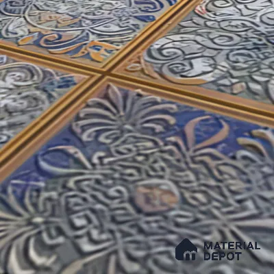 Moroccan Wall Tile TL 06334 Oristone 12 inch x 12 inch Ceramic Matte Finish - 9.5 mm | Suitable for Accent/Feature Walls, Bathroom, Kitchen, Dining Area | Please Expect a Slight Variation of Pattern