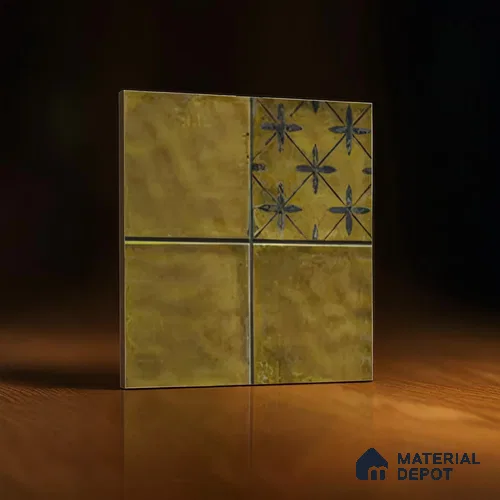 Moroccan Wall Tile TL 06335 Linea 12 inch x 12 inch Ceramic Matte Finish - 9.5 mm | Suitable for Accent/Feature Walls, Bathroom, Kitchen, Dining Area | Please Expect a Slight Variation of Pattern
