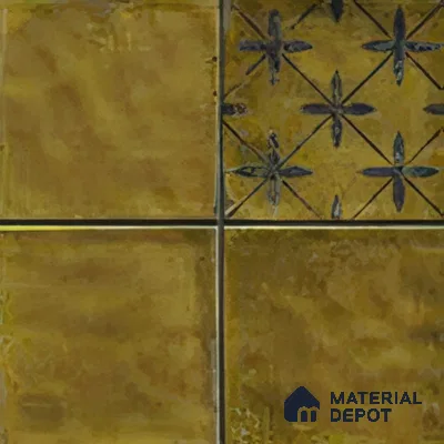 Moroccan Wall Tile TL 06335 Linea 12 inch x 12 inch Ceramic Matte Finish - 9.5 mm | Suitable for Accent/Feature Walls, Bathroom, Kitchen, Dining Area | Please Expect a Slight Variation of Pattern
