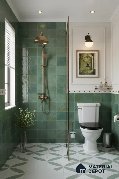 Subway  Wall Tile TL 06336 B  Strixtone 12 inch x 12 inch Ceramic Glossy Finish - 9.5 mm | Suitable for Accent / Feature Walls, Bathroom, Kitchen Wall & Backsplashes | Please Expect a Slight Variation of Pattern (Sample)