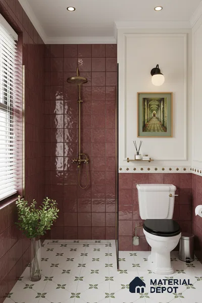 Subway  Wall Tile TL 06336 C  Laygrid 12 inch x 12 inch Ceramic Glossy Finish - 9.5 mm | Suitable for Accent / Feature Walls, Bathroom, Kitchen Wall & Backsplashes | Please Expect a Slight Variation of Pattern
