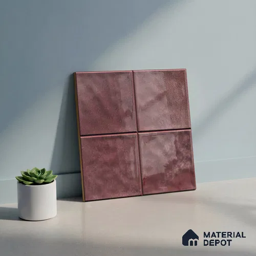 Faux Subway Wall Tile TL 06336 C Laygrid 12 inch x 12 inch Ceramic Glossy Finish - 9.5 mm | Suitable for Accent / Feature Walls, Bathroom, Kitchen Wall & Backsplashes | Please Expect a Slight Variation of Pattern