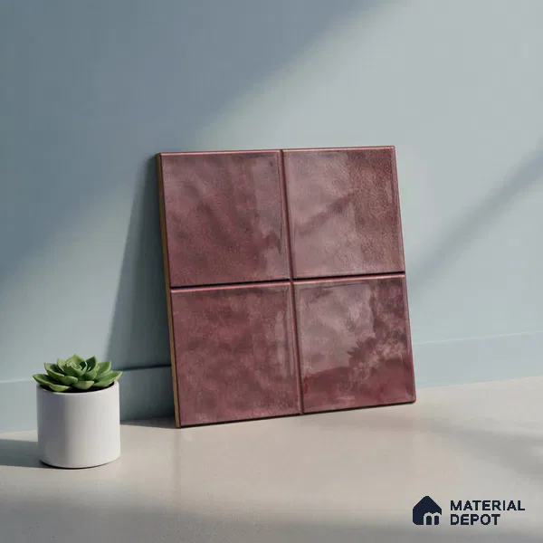 Faux Subway Wall Tile TL 06336 C Laygrid 12 inch x 12 inch Ceramic Glossy Finish - 9.5 mm | Suitable for Accent / Feature Walls, Bathroom, Kitchen Wall & Backsplashes | Please Expect a Slight Variation of Pattern