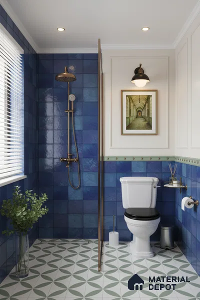 Subway  Wall Tile TL 06336 D  Netflow 12 inch x 12 inch Ceramic Glossy Finish - 9.5 mm | Suitable for Accent / Feature Walls, Bathroom, Kitchen Wall & Backsplashes | Please Expect a Slight Variation of Pattern (Sample)
